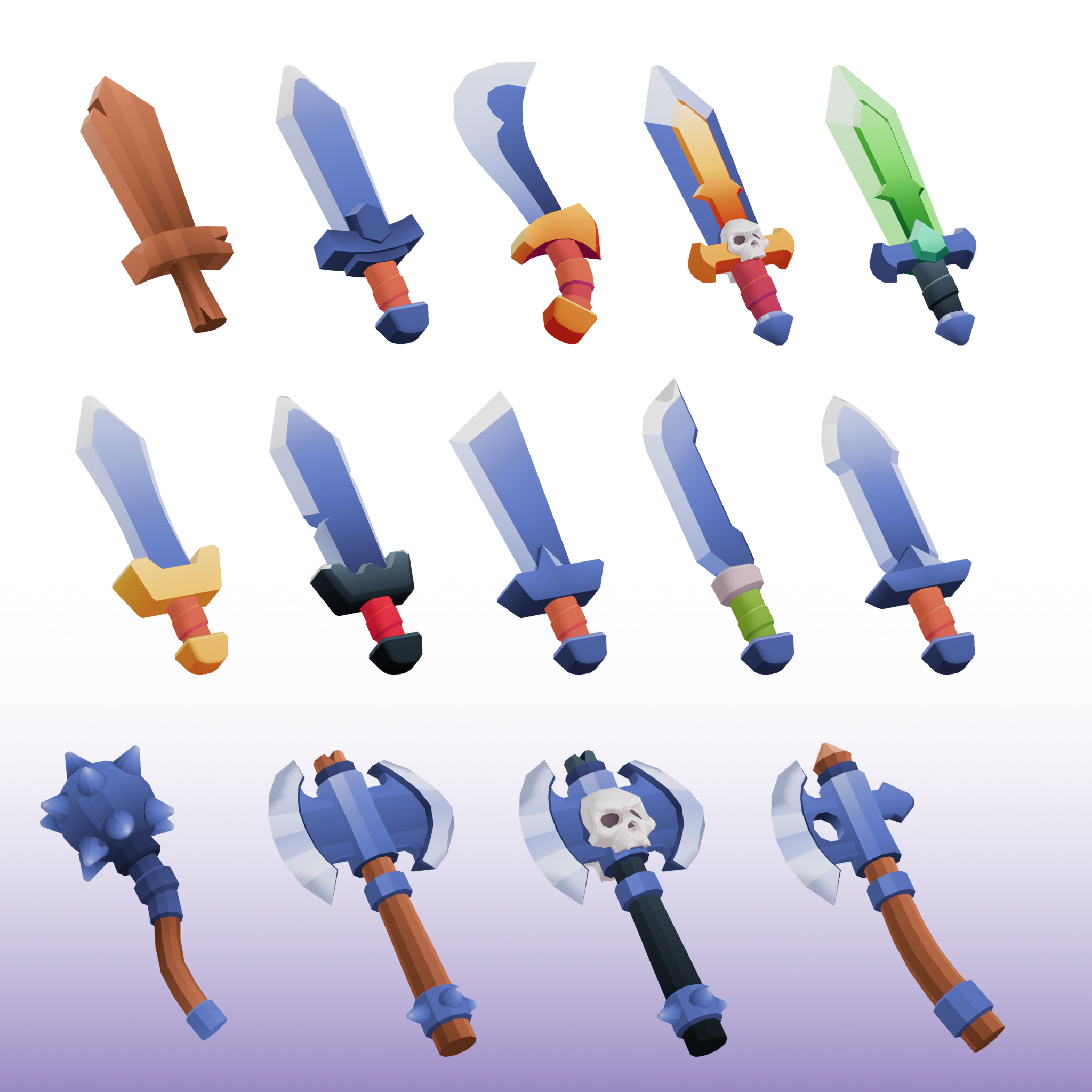 Swords Pack 3D